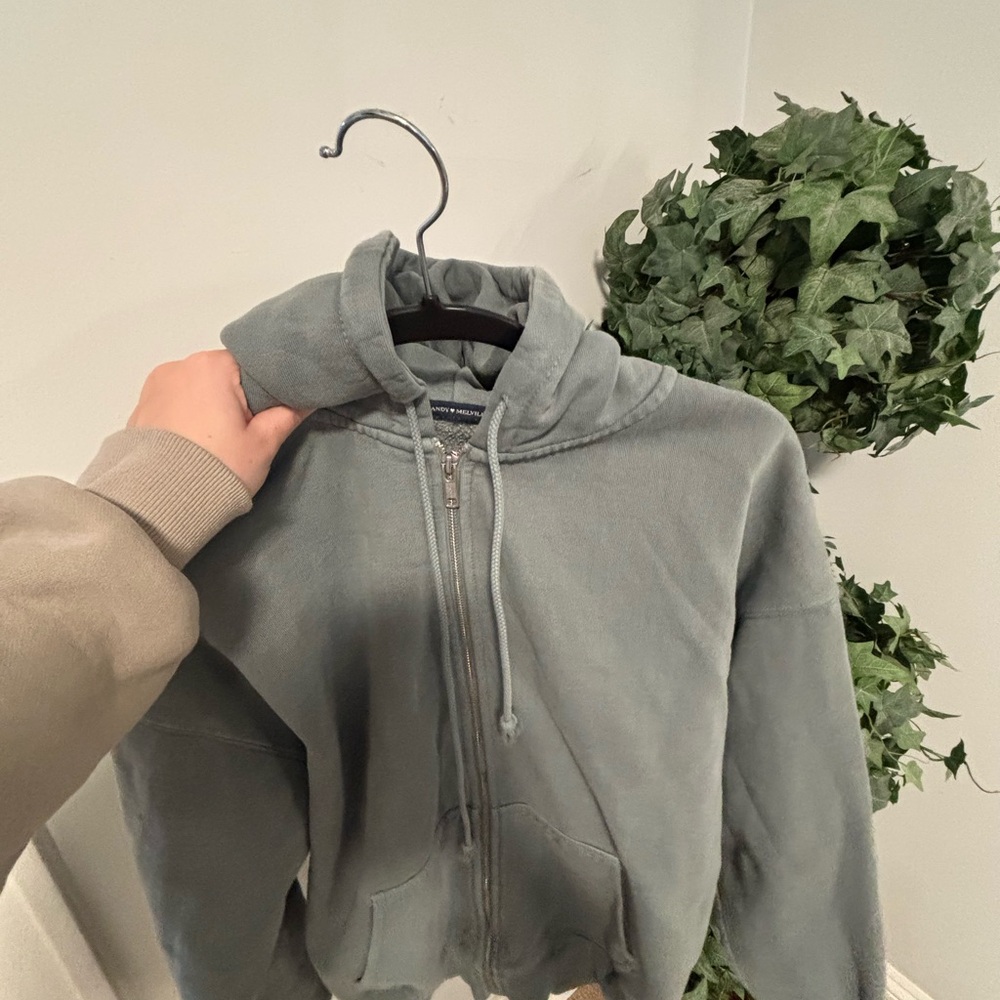 Gray Zip-Up Hoodie